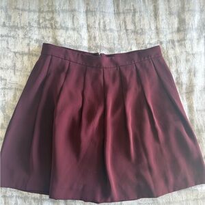 J. Crew Deep Burgundy Mini Skirt